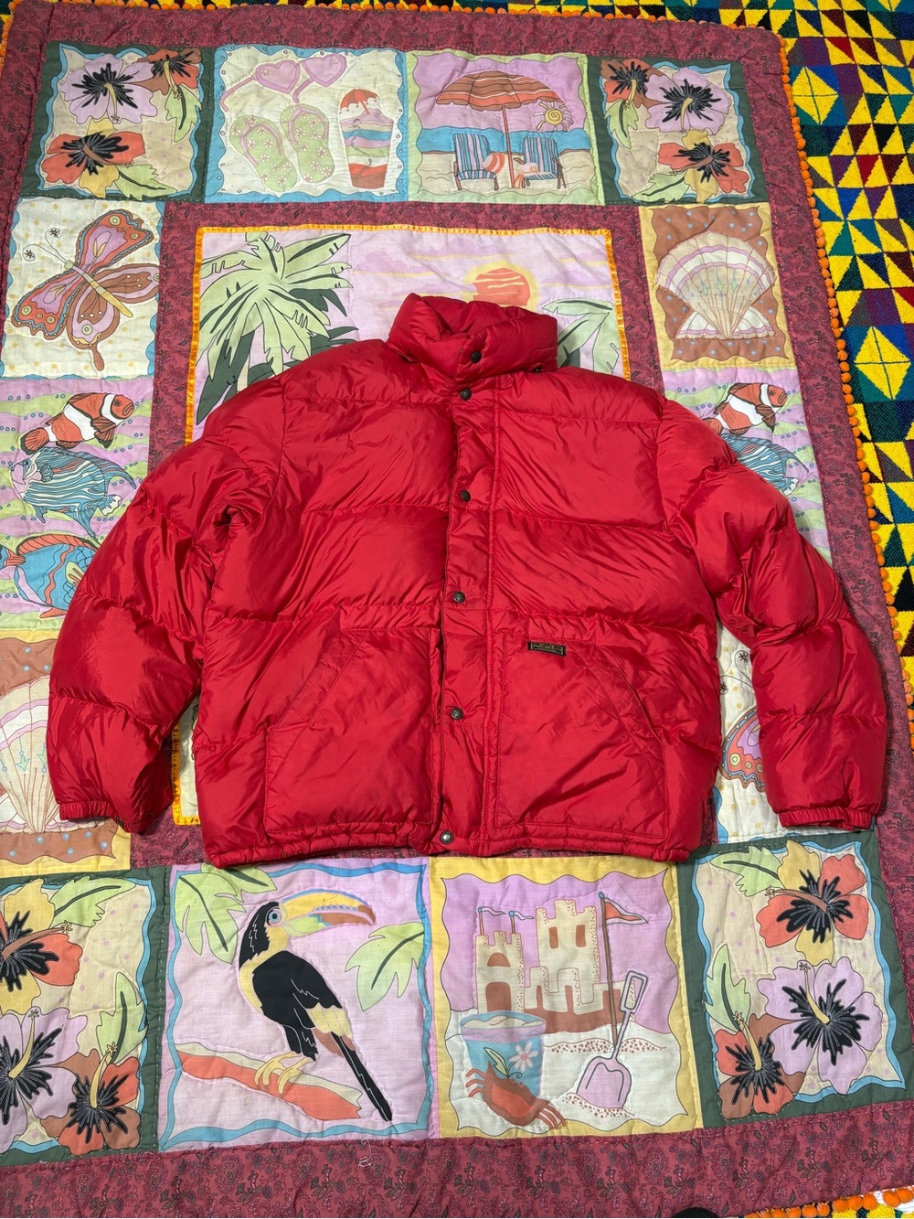 Red polo by ralph lauren puffer jacket xL.